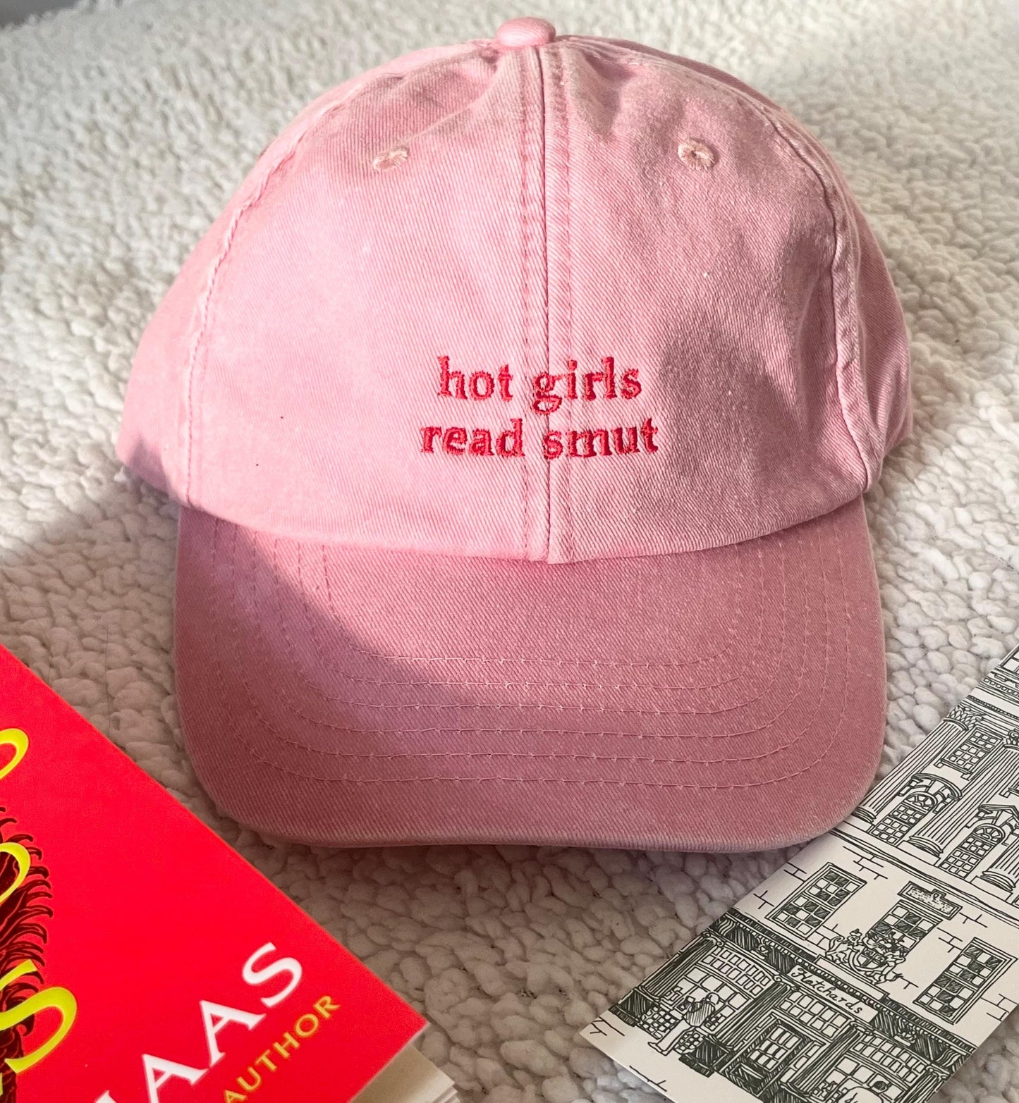 Trendy girly vintage hat perfect for bookish and BookTok fans.