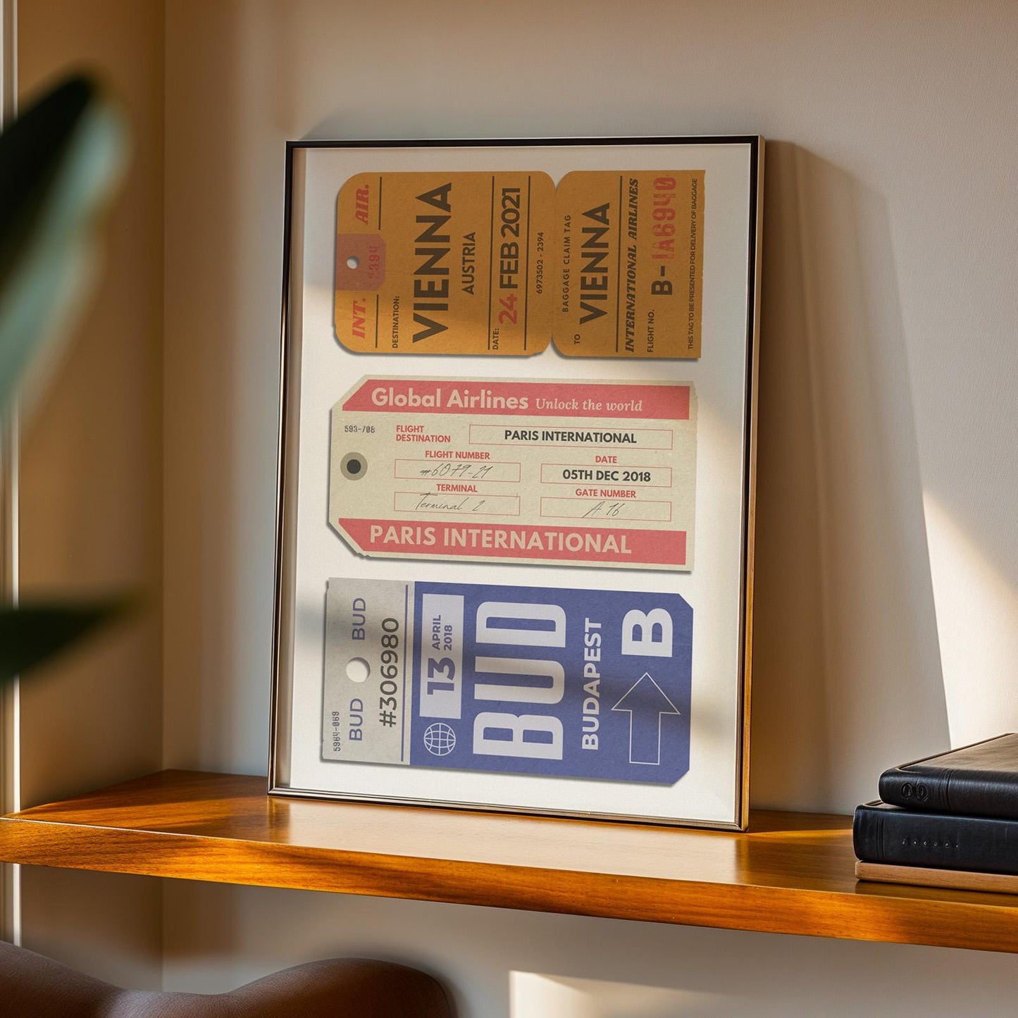 Custom 3 Luggage Tags Poster