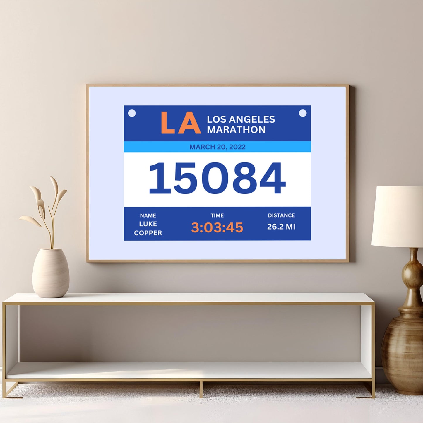 Printable triathlon remake with event name and date. Unique gift idea for athletic runners and fans.