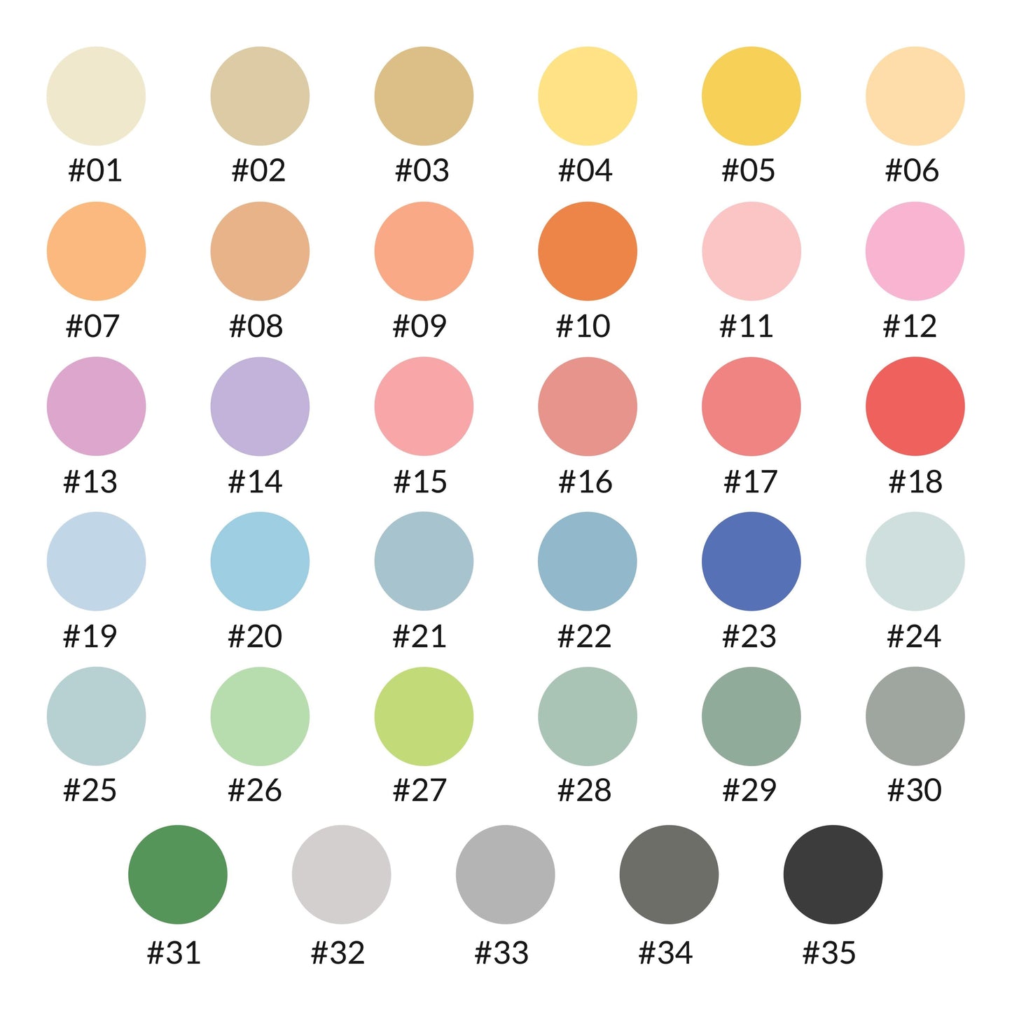 Printable airport tag artwork can be made fully customisable. These are the colour options you can pick from for each tag