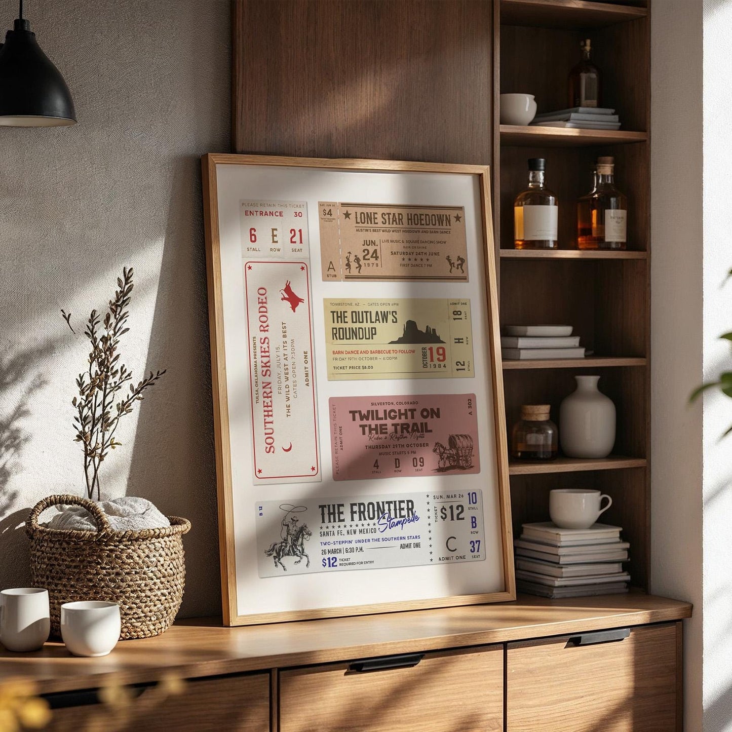 rodeo Americana style chic boho art.