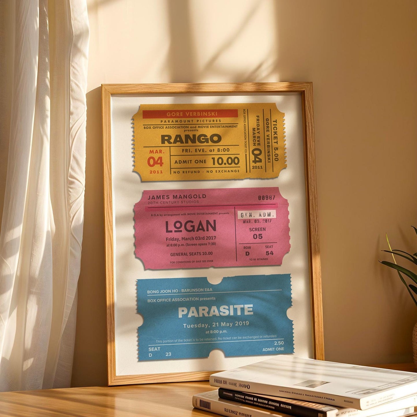 vibrant colour scheme poster trio personalised for you