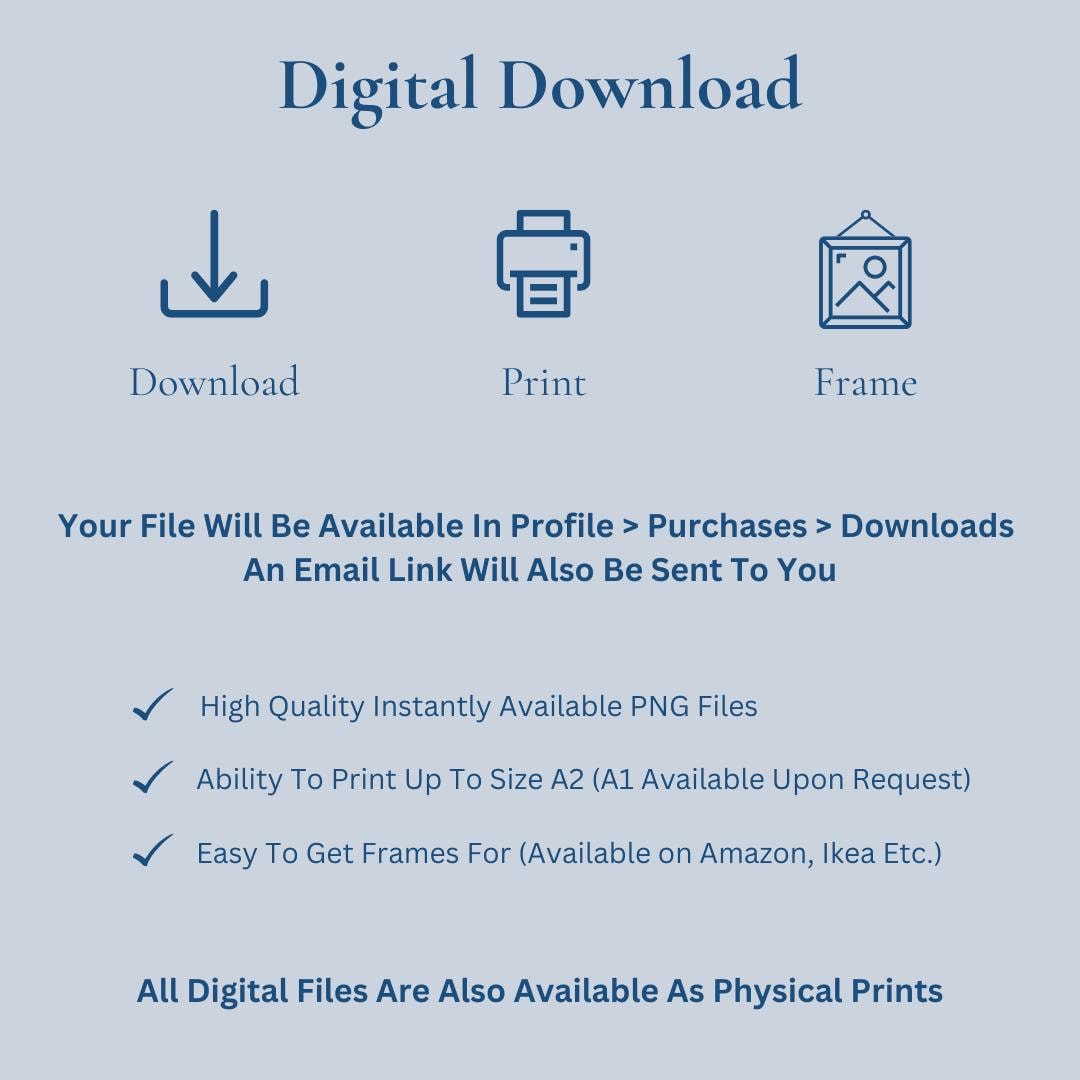 Print your digital files at home with this printable download. Easy to gift or frame for yourself at home.