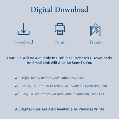 Print your digital files at home with this printable download. Easy to gift or frame for yourself at home.