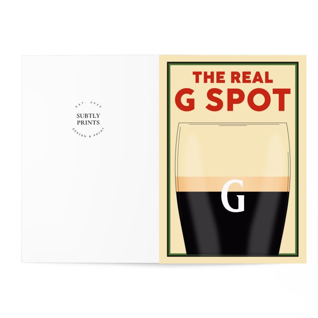 High quality humour gift for those who love the pub pints beer stout and alcohol