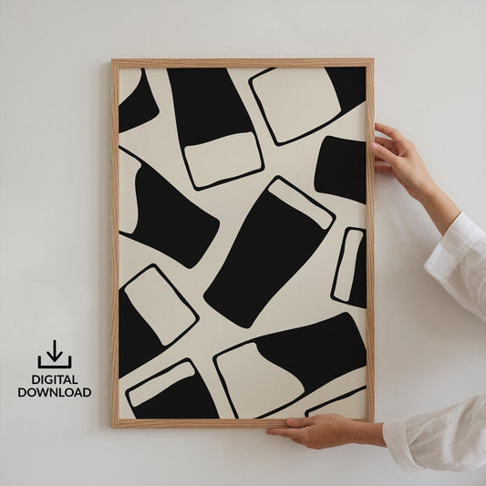 Instant download irish stout pint glass abstract digital file, perfect gift for beer lovers and dads.