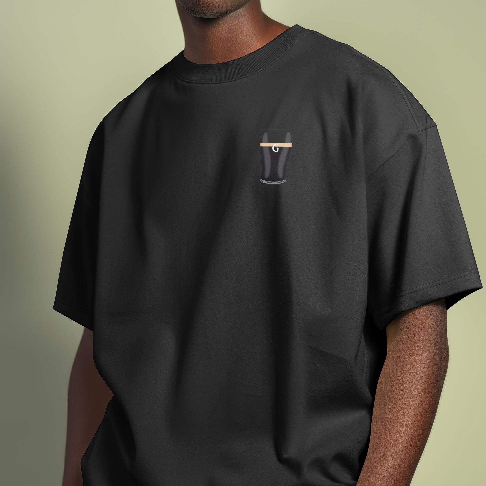 Funny pub tee with classic pint and split G, great gift for dad or boyfriend.