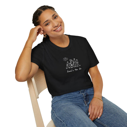 Personalized hen do shirts with funny chicken sketches, matching bride and bridesmaids tees.
