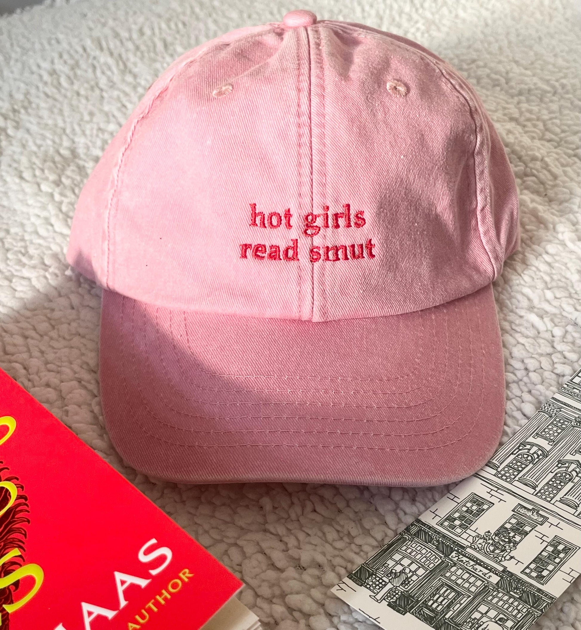 Trendy girly vintage hat perfect for bookish and BookTok fans.