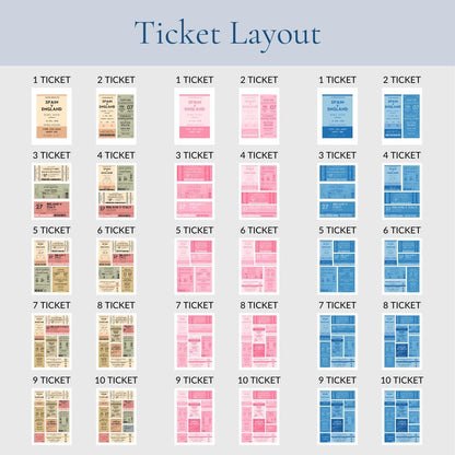 The unique art piece can have 1-10 tickets on it for all of your events. create a nostalgic keepsake for your dad or boyfriend