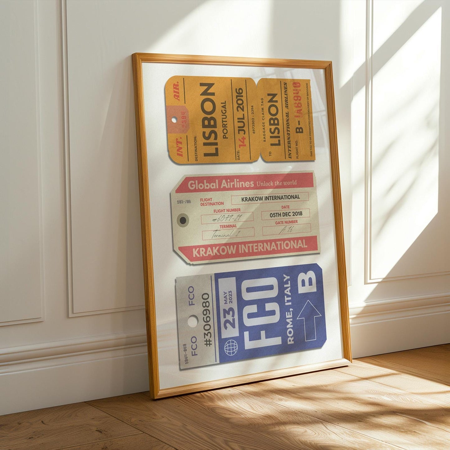 Custom 3 Luggage Tags Poster