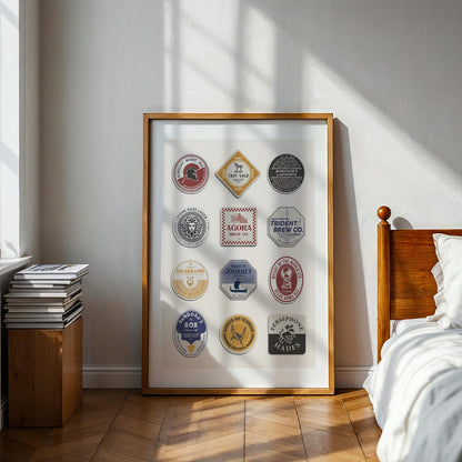 Mythological coaster pub art with Hera, Zeus, and legendary stories. Great gift for pub and holiday décor.