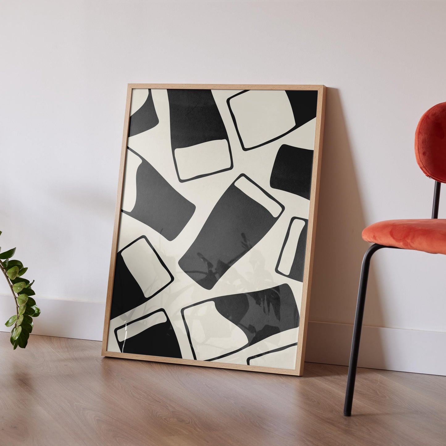 Clean aesthetic beer glass design art print, perfect for pub room decor and men’s gifts.