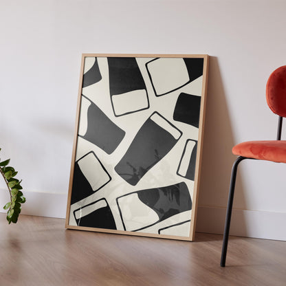 Clean aesthetic beer glass design art print, perfect for pub room decor and men’s gifts.