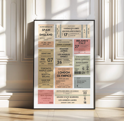 Downloadable vintage sport game digitalised print, customizable nostalgic gift for football, rugby, hockey, basketball.