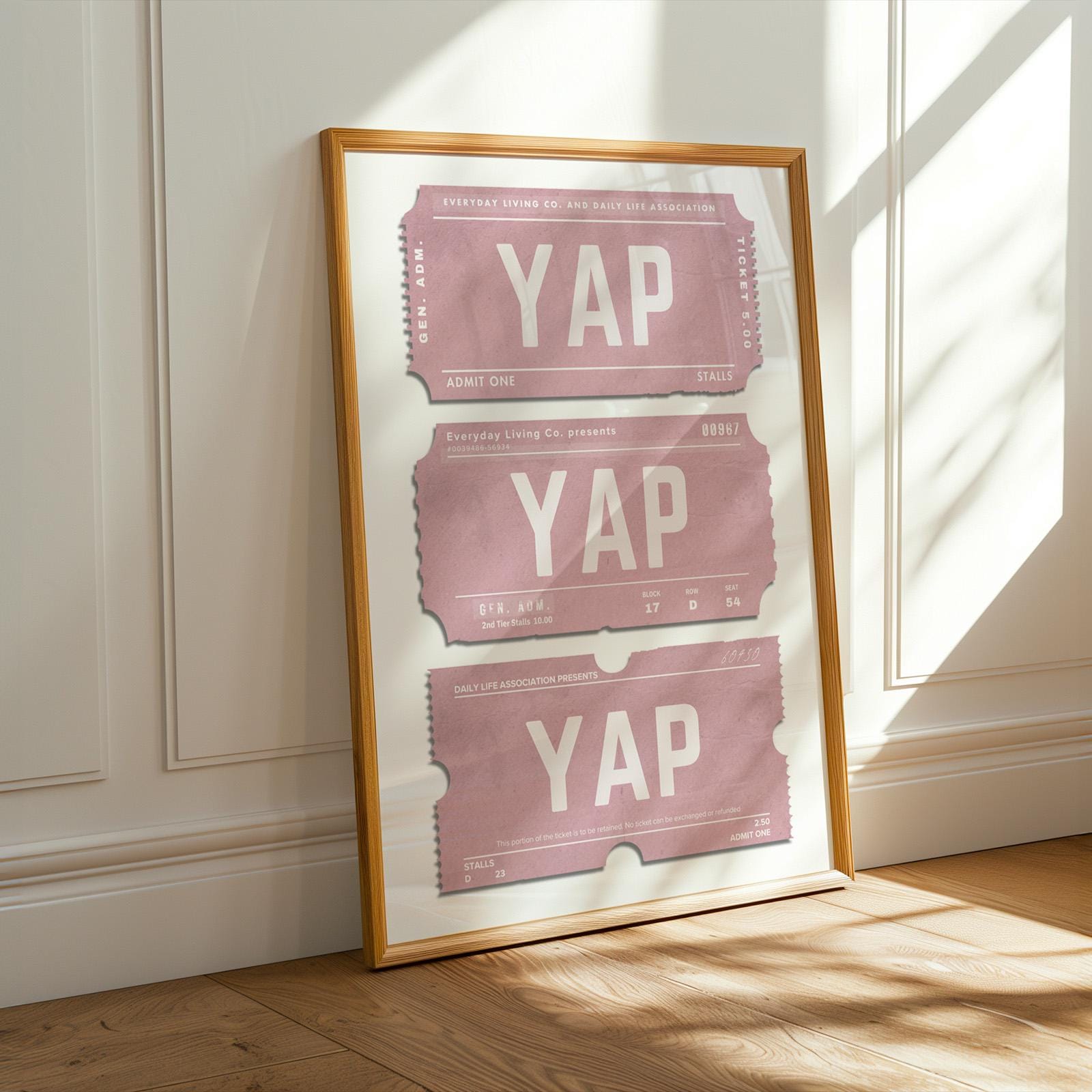 a gossip inspired girly ticket poster