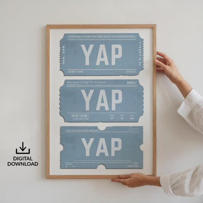 A digital printable file of our gossip inspired girly yap print