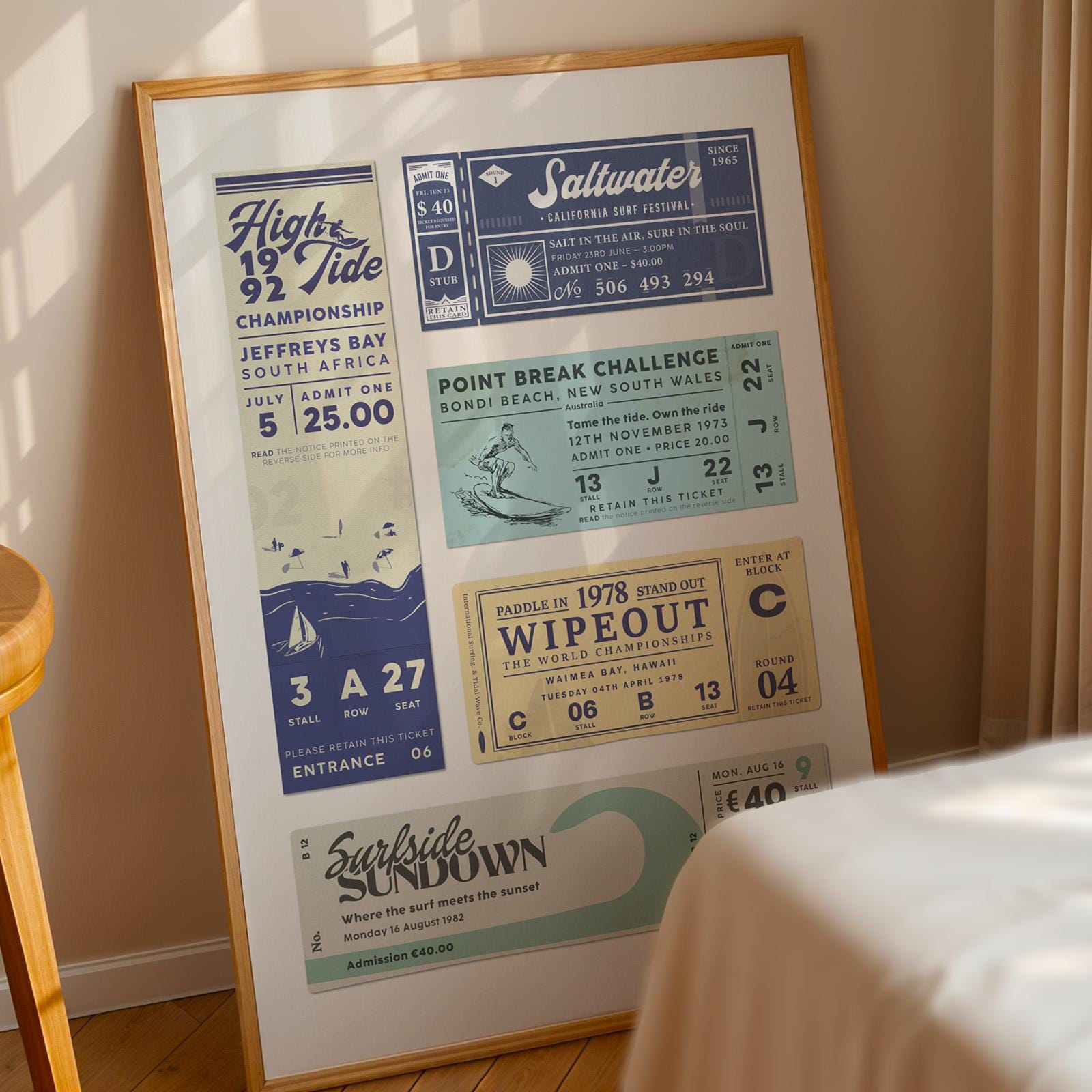 surfing lover print ideal for bedroom home decor