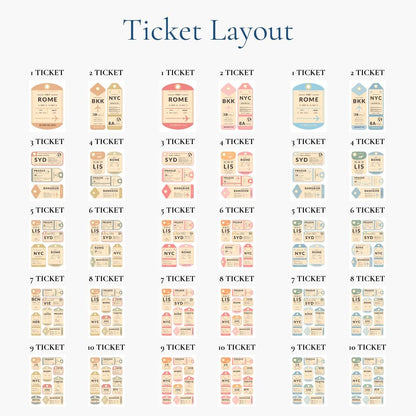 Vintage airport tags framed poster can have up to 10 luggage tag stubs on it for all of your travels and holidays.