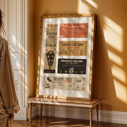 Gift idea for decorating for fall and Halloween. minimal, gothic and ghostly