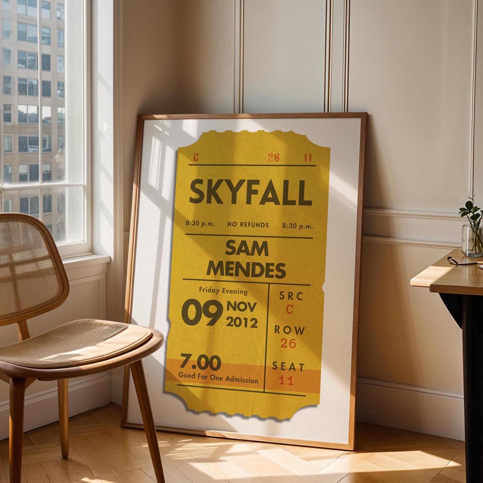 cosy apartment with frame poster featuring favourite movies details
