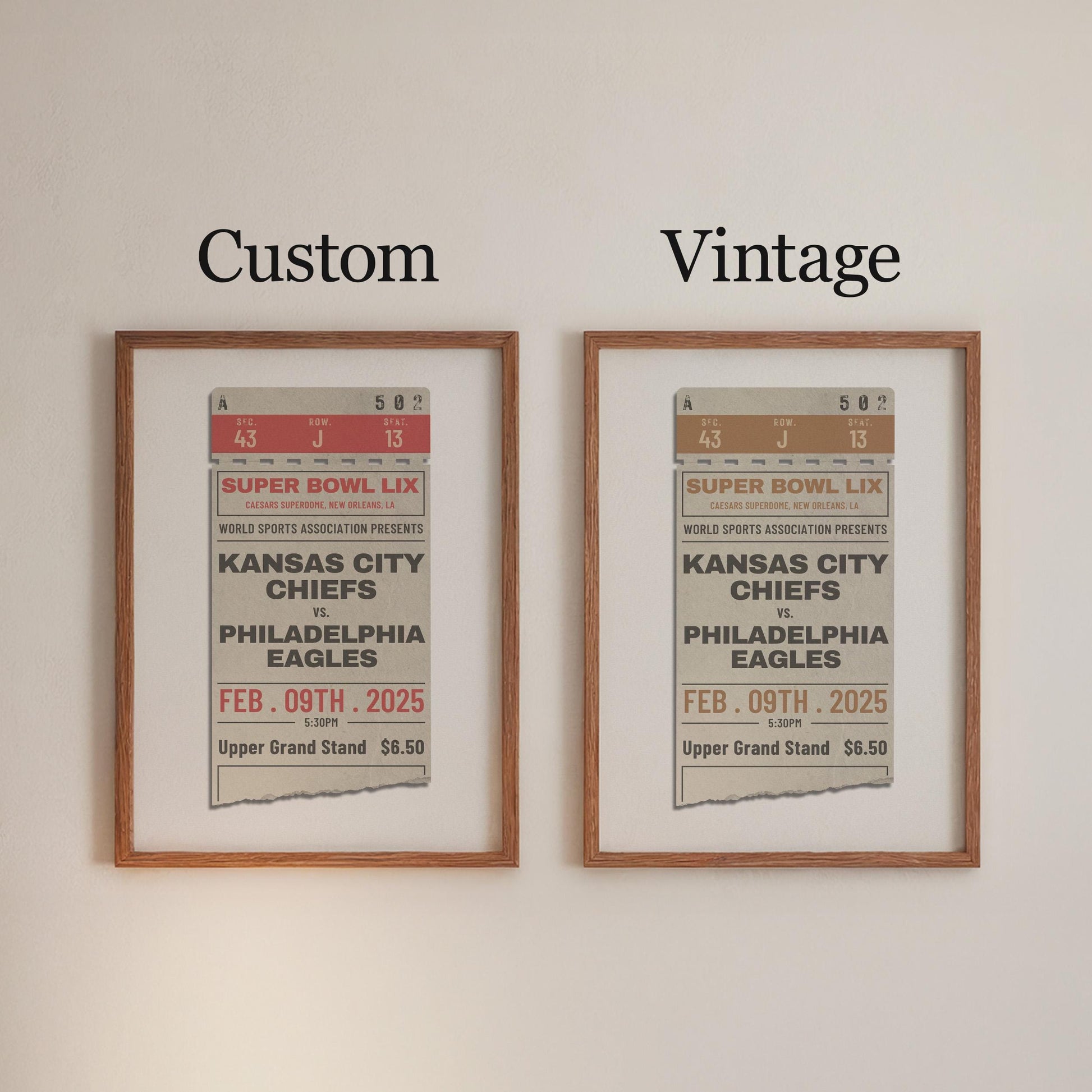choose between a vintage colour palette or make your own.