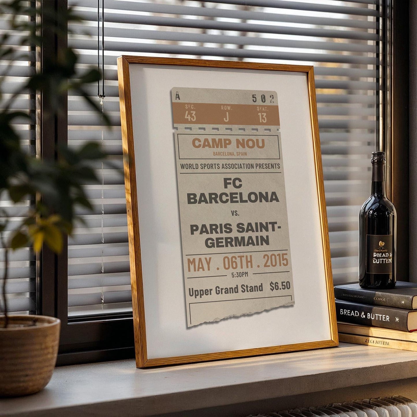 a birthday or anniversary gifting idea for fans of sports and retro charm.