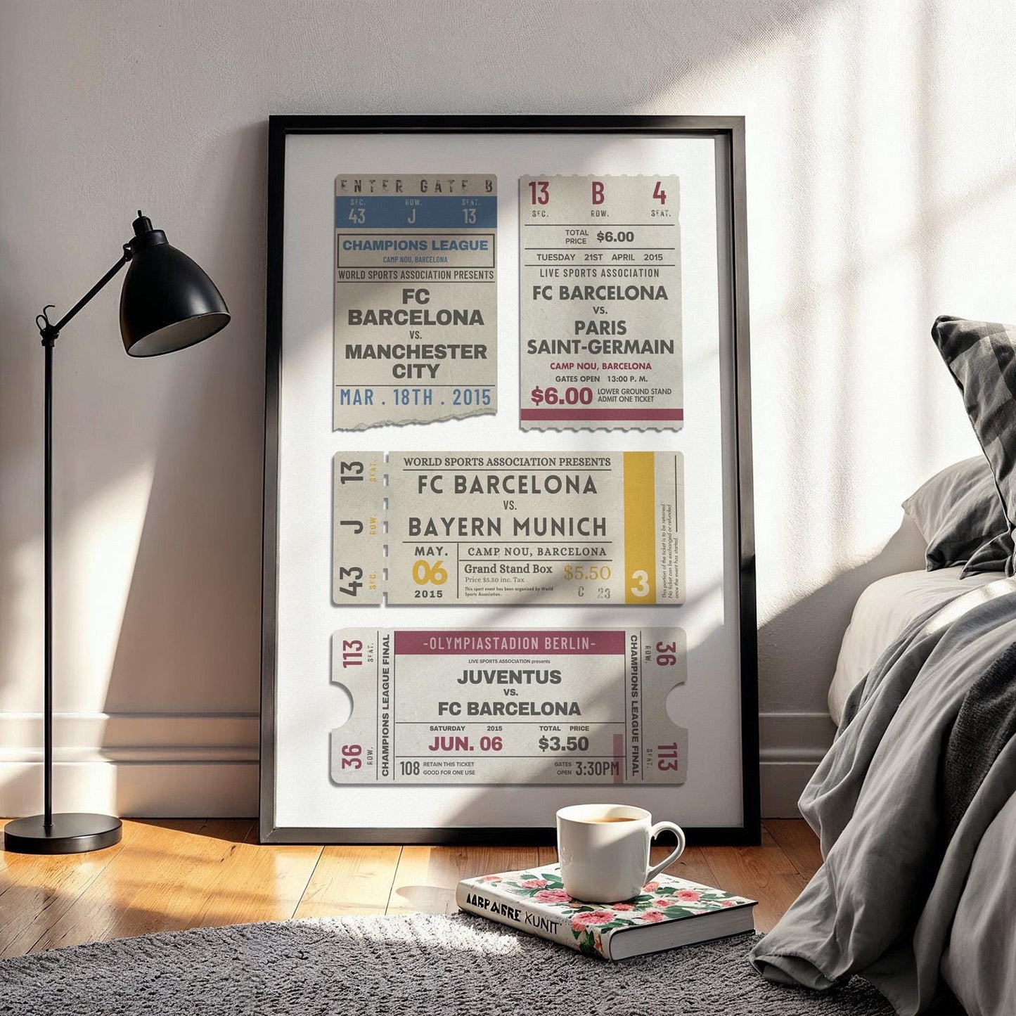 your events and sports memories captured forever on vintage style stubs. the poster is a unique gift idea for sports fans and season ticket holders.