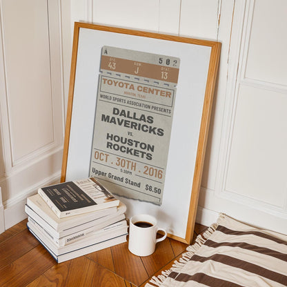 a masculine art piece for sports lovers. create a memory keepsake of your favourite sporting events.