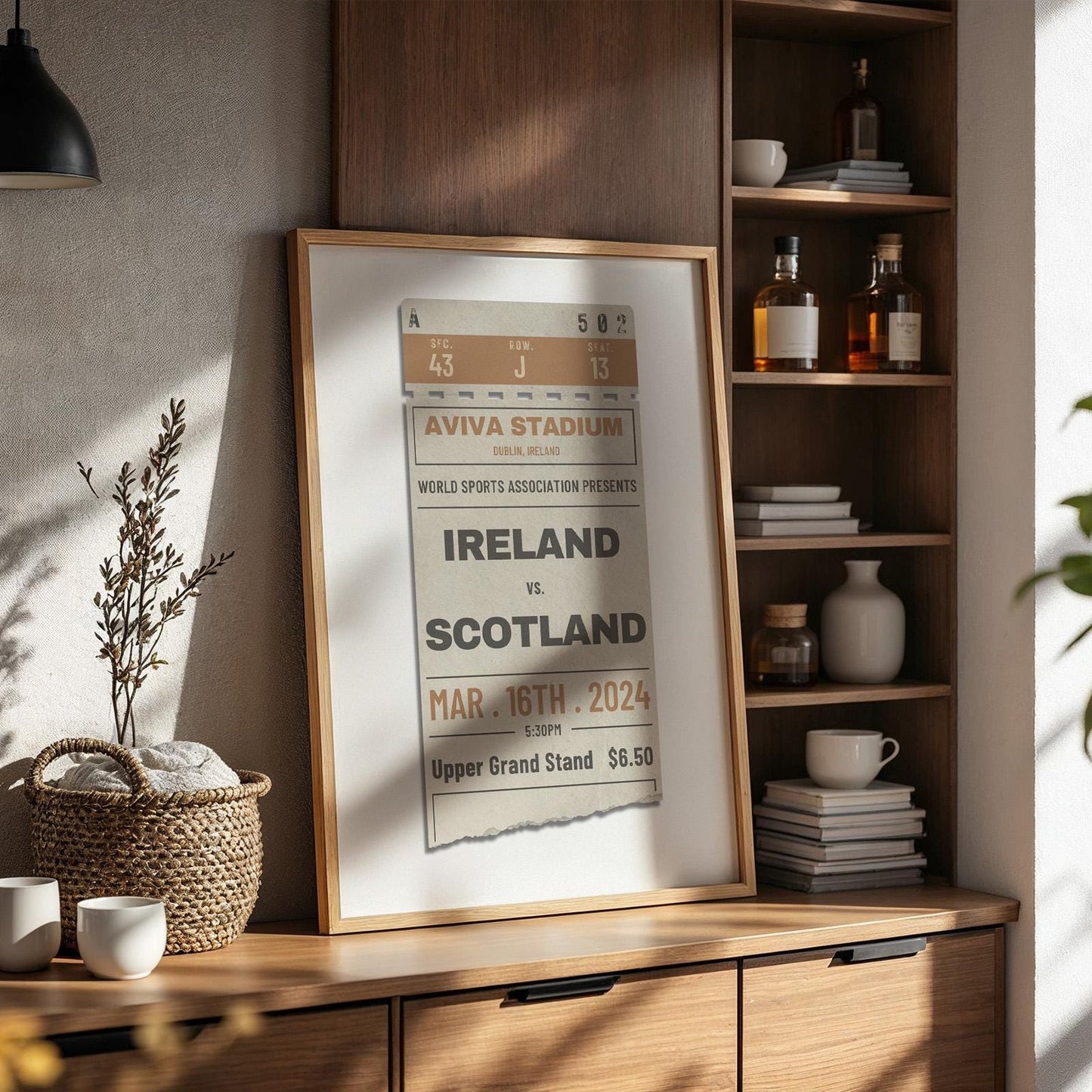 rugby league, football rivalry or tennis championship fans - create your own ticket stub with some retro style.