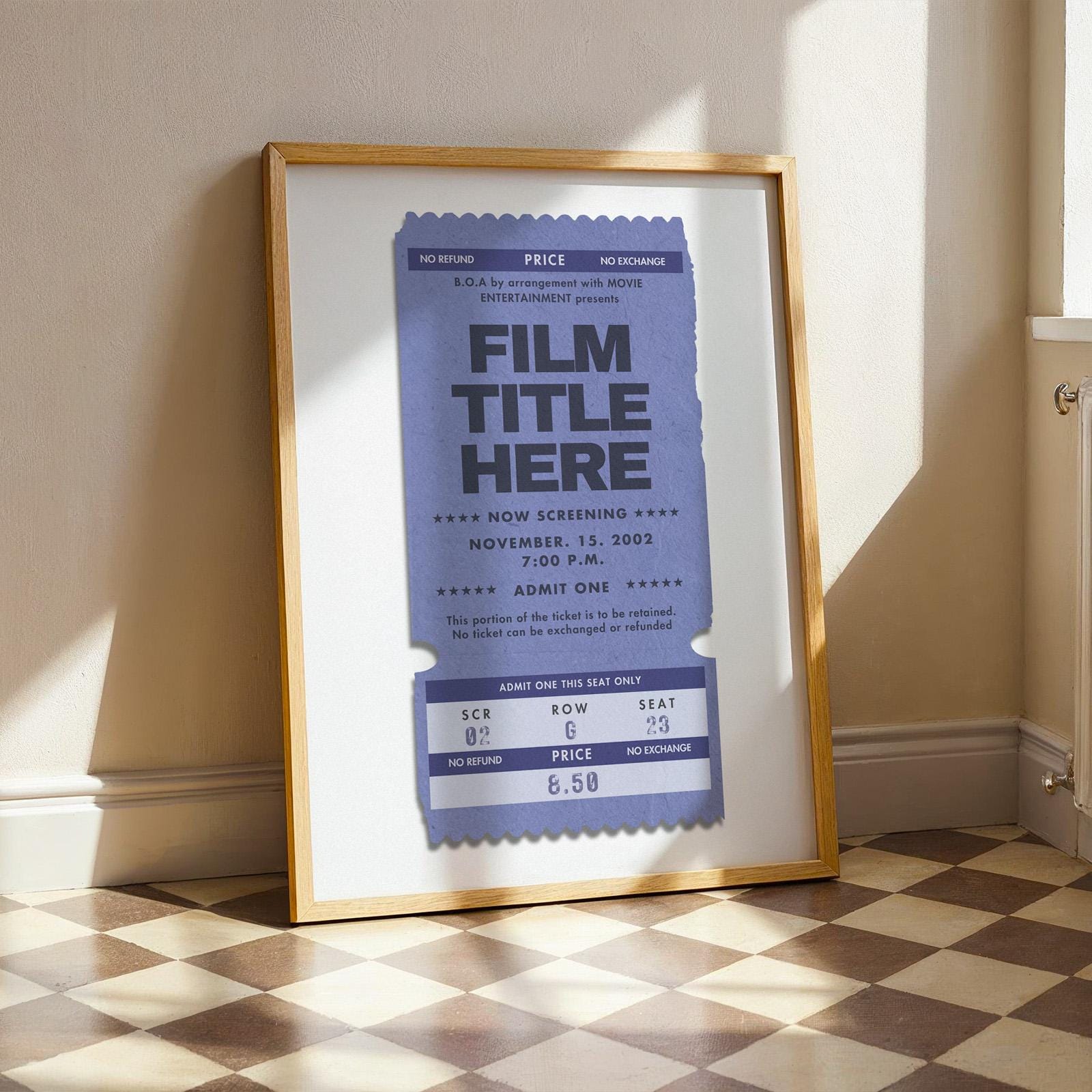 mid century modern home decor leaning on wall