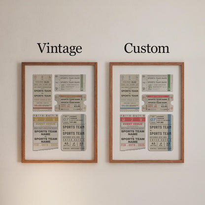 pick between our vintage style colour scheme or make your own custom one