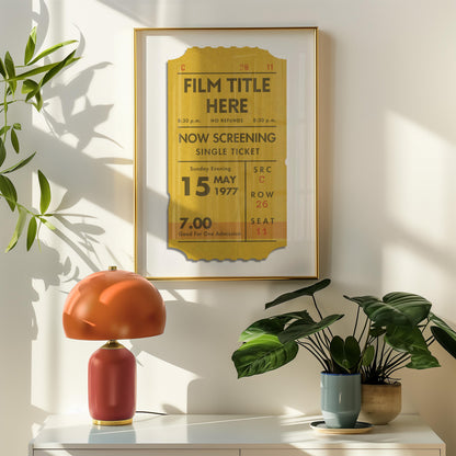 cosy apartment with frame poster featuring favourite movies details