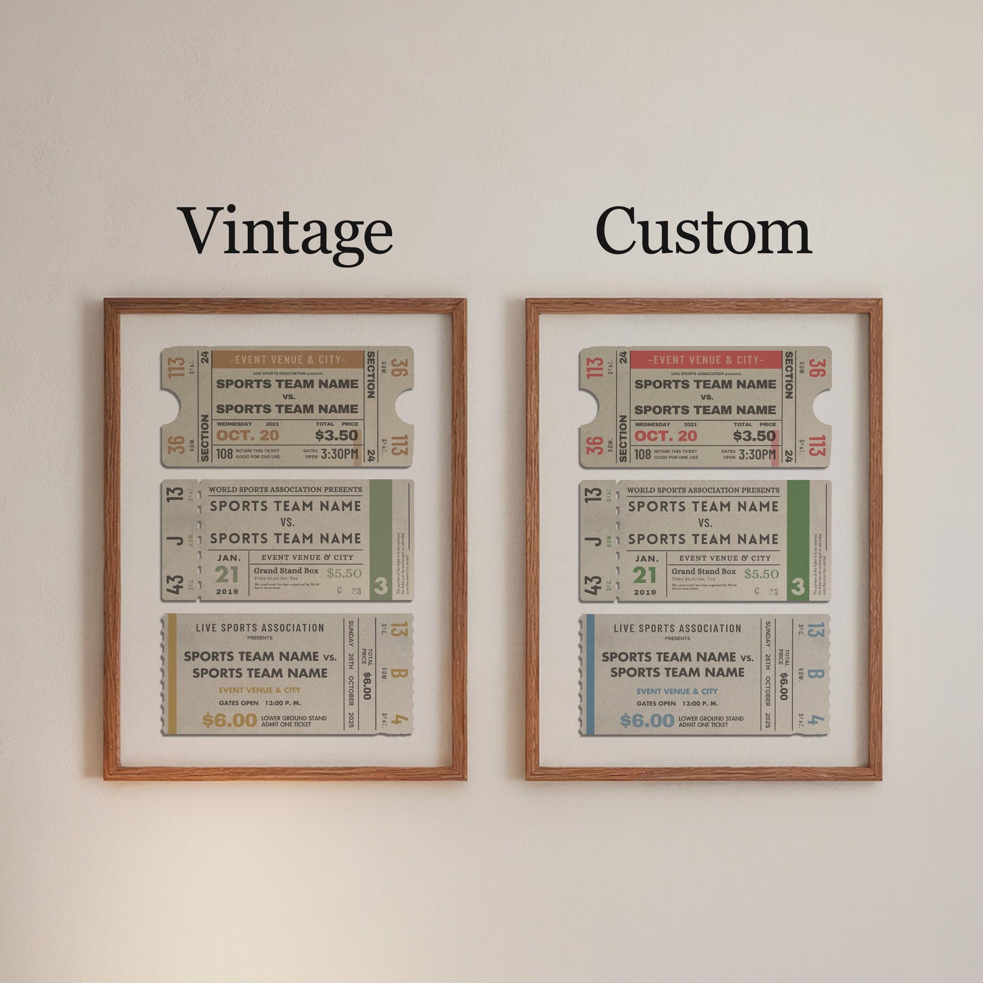 make your own custom colour scheme or use our vintage muted scheme.