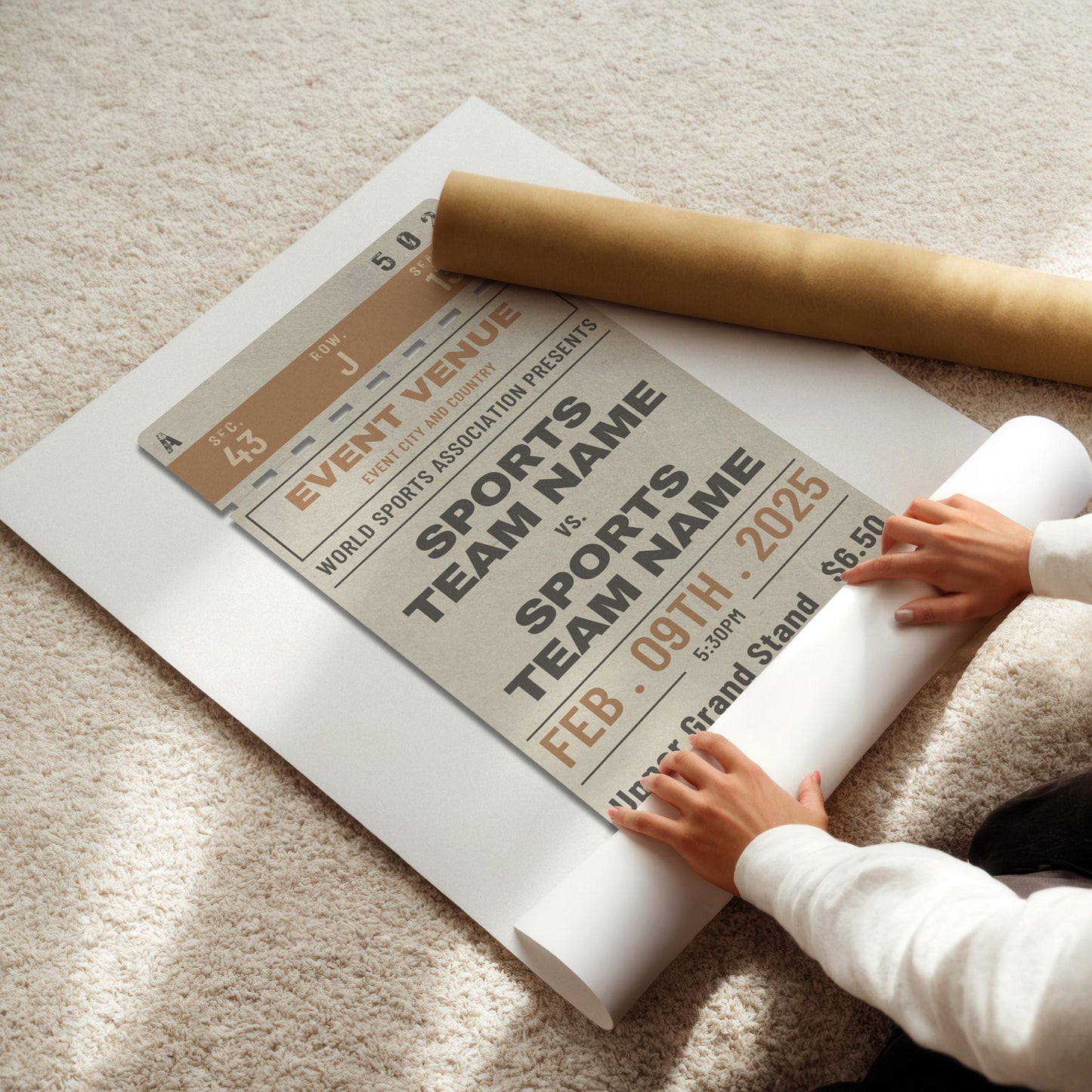 a gift idea for football fans. lovers of the game create your own nostalgic stub.