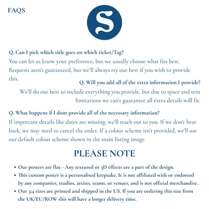 before ordering please take note of the above statements and notes.