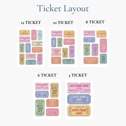 The poster is completely custom to you meaning you can pick how many tickets you would like on your print.