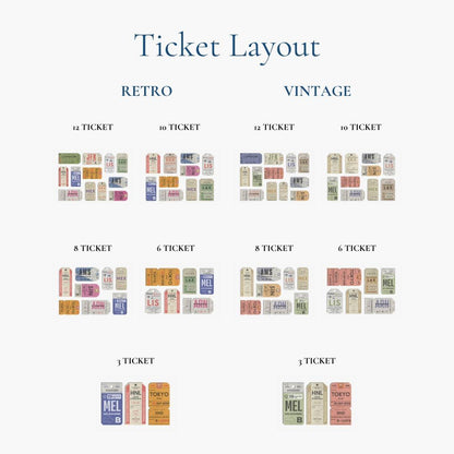 High-quality print of airport tags available to display multiple various tags for all of your holidays and memories.